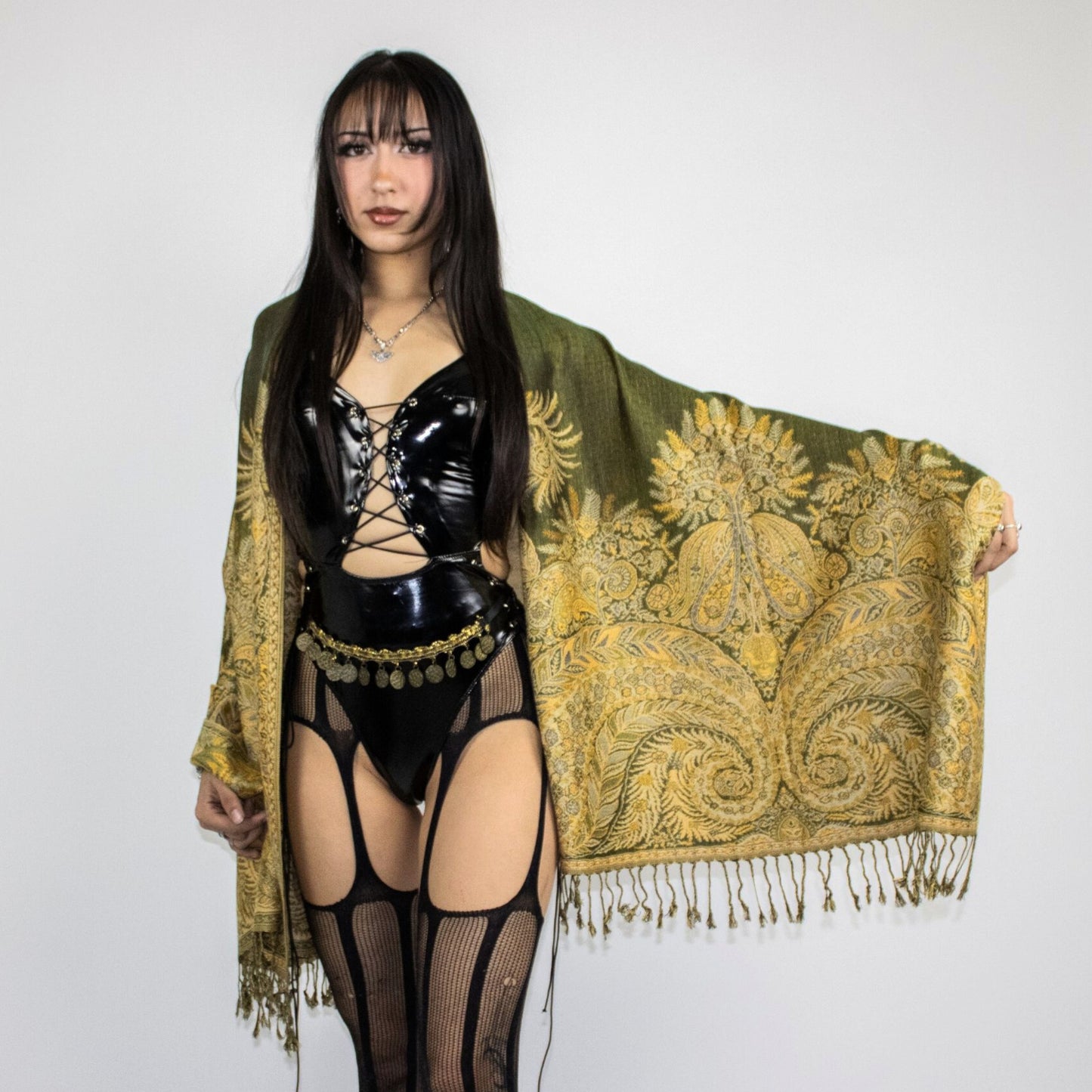 Golden Fern Rave Pashmina