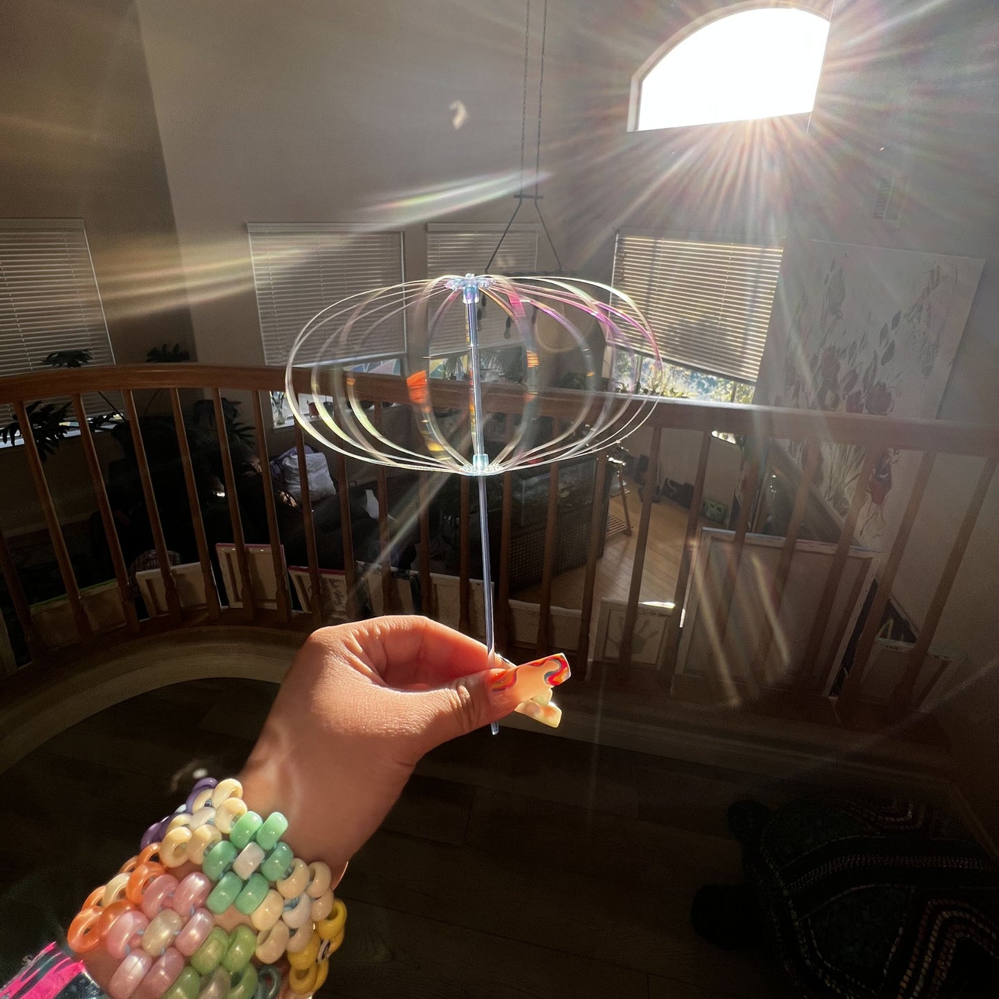 2-Pack Rave Bubble Wand Twirler Flow Art