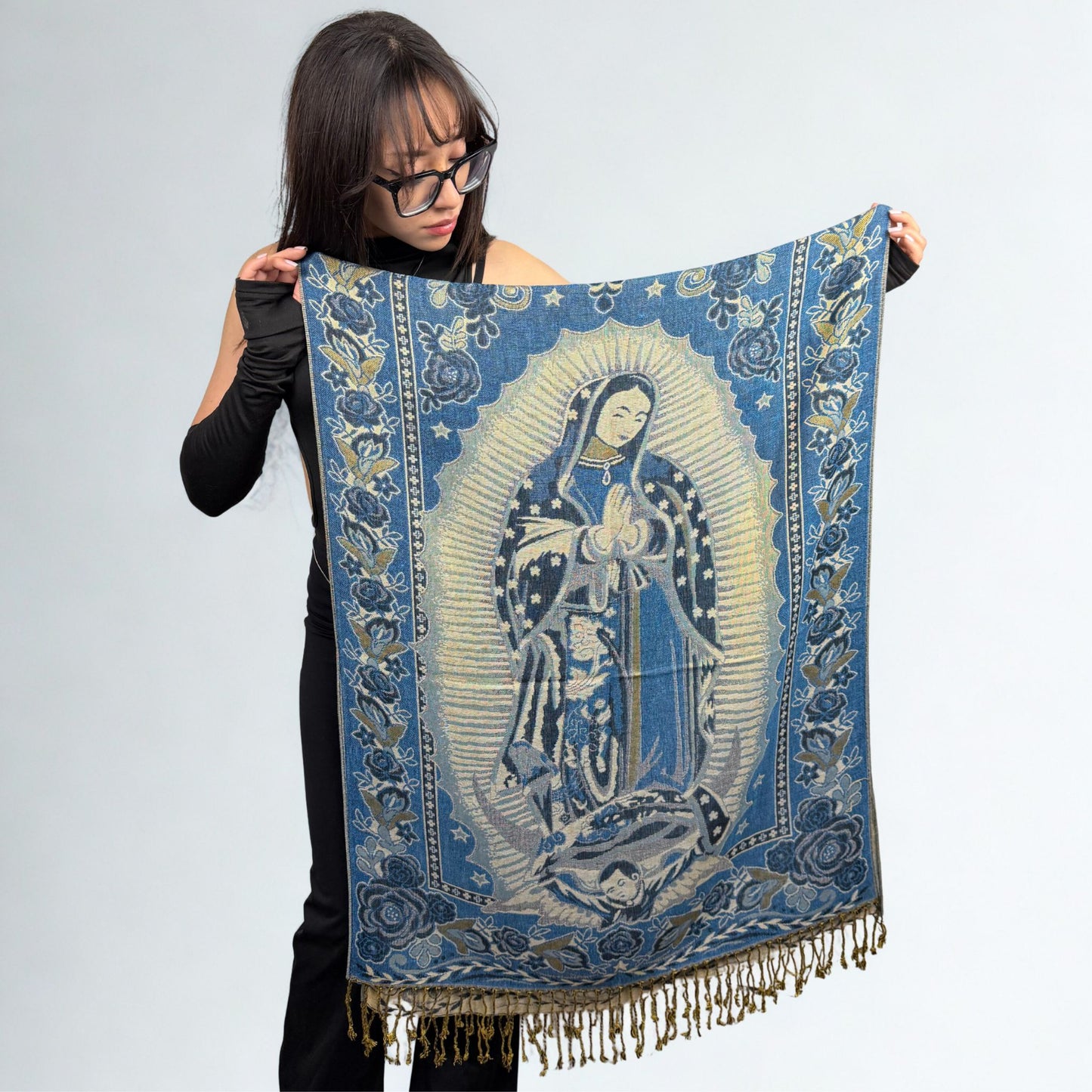 Lady of Guadalupe Rave Pashmina Scarf