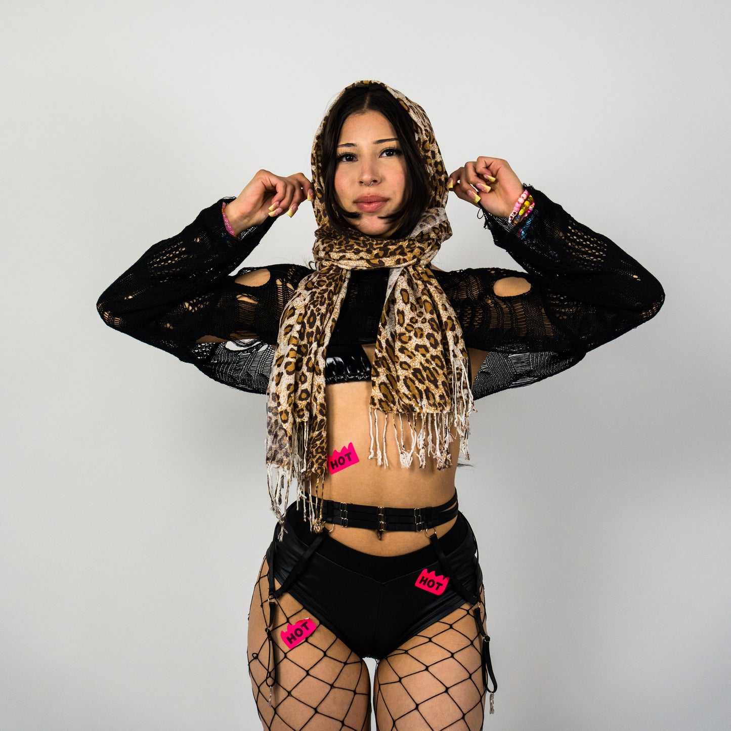 Leopard Rave Pashmina Scarf