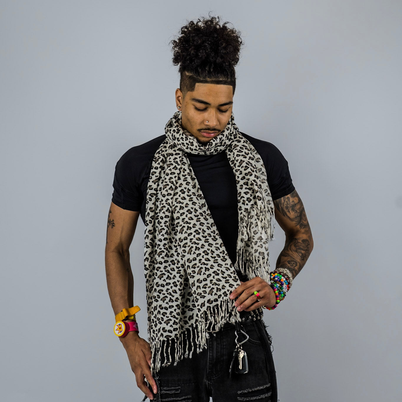 Leopard Rave Pashmina Scarf