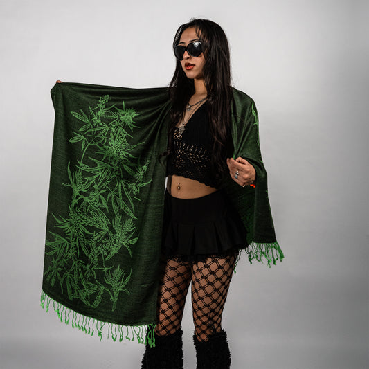 Marijuana Rave Pashmina