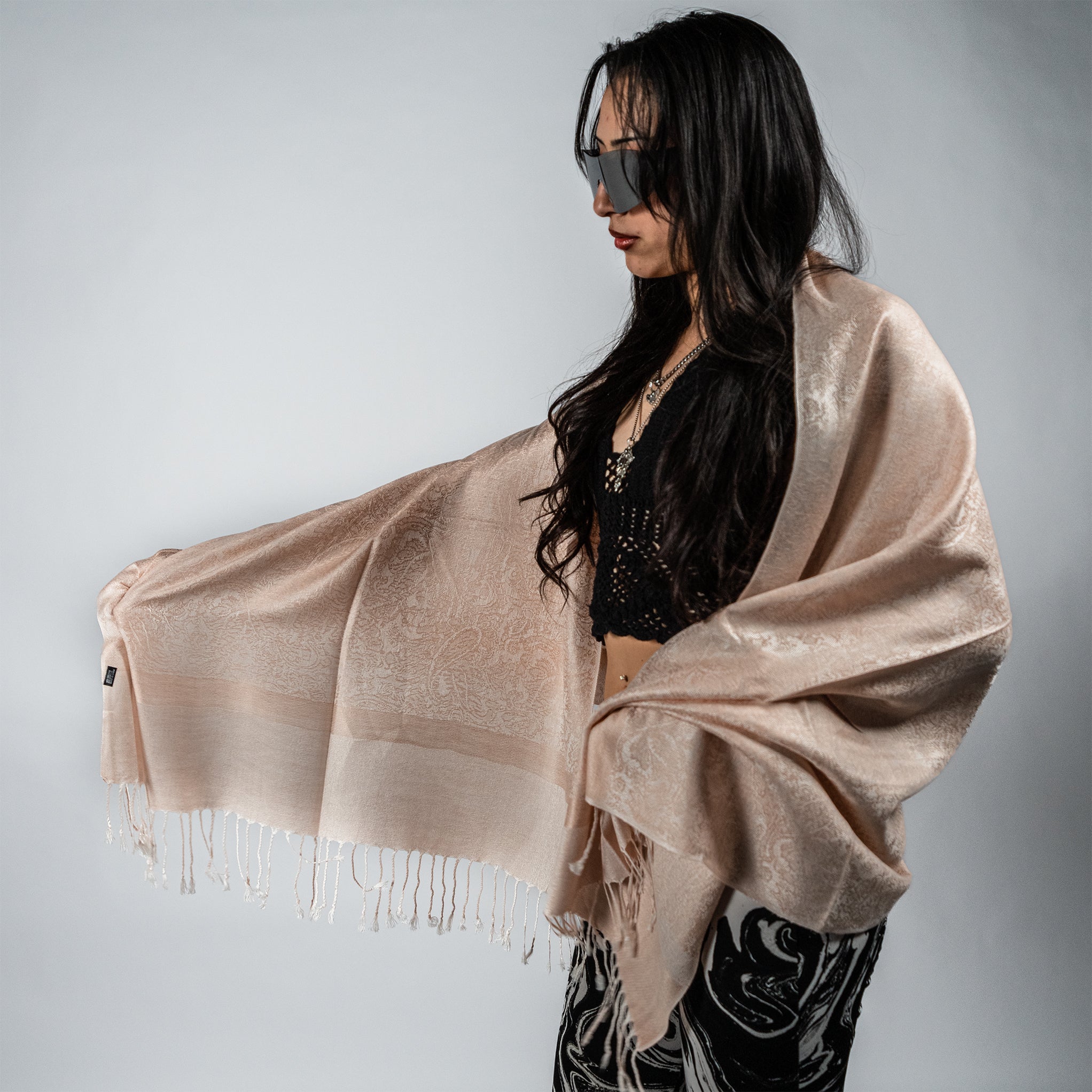 Kashmin Rave Cosmic Radiation Rave Pashmina Scarf – Pash Plug