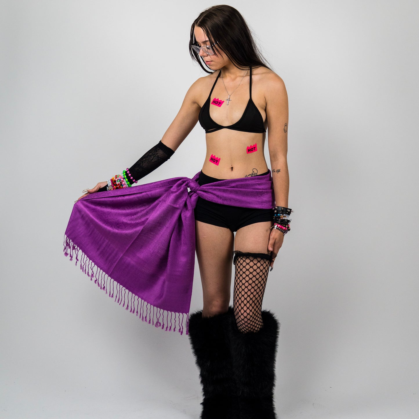 Cosmic Radiation Rave Pashmina Scarf