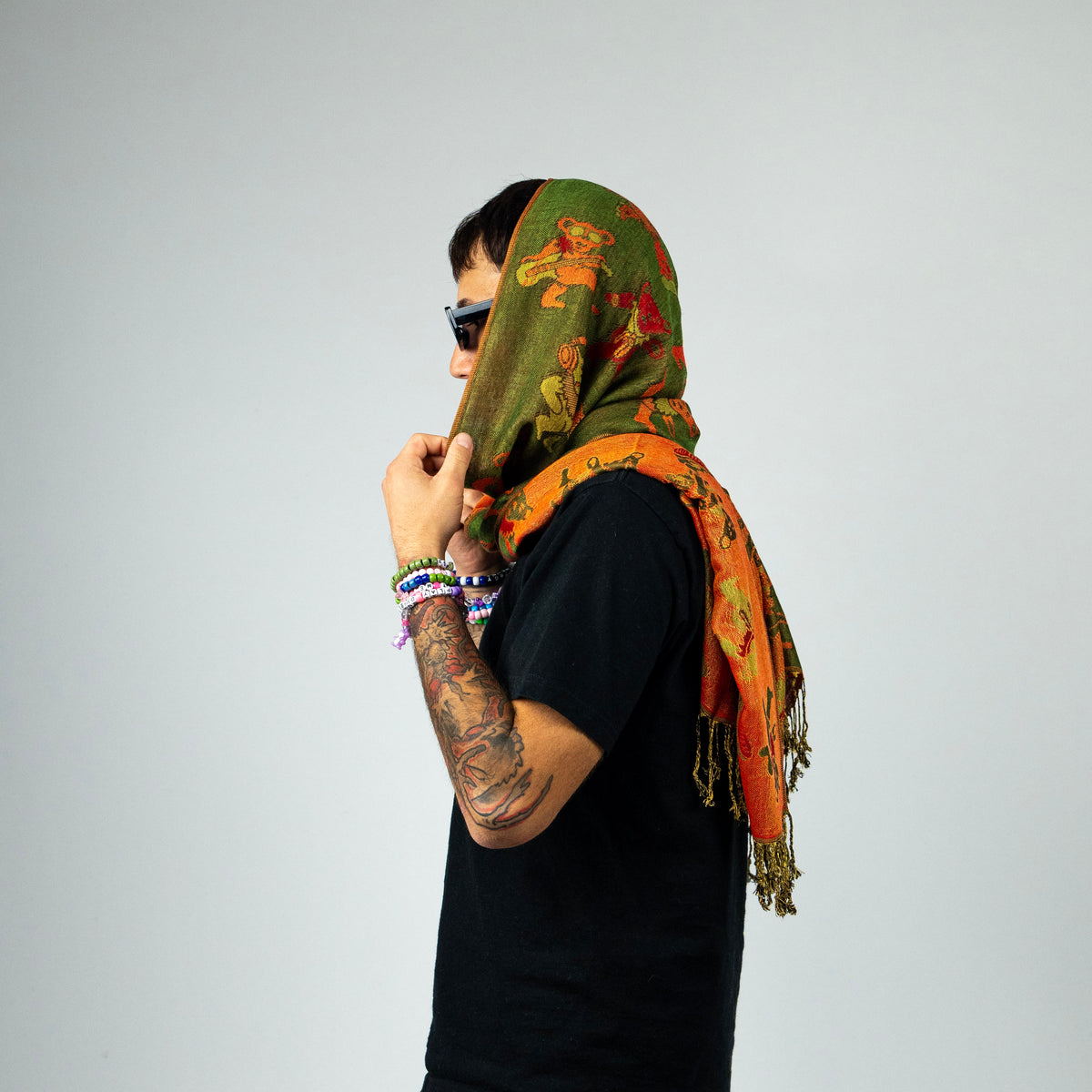 Dancing Bears Rave Pashmina Scarf