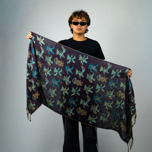 Dancing Bears Rave Pashmina Scarf