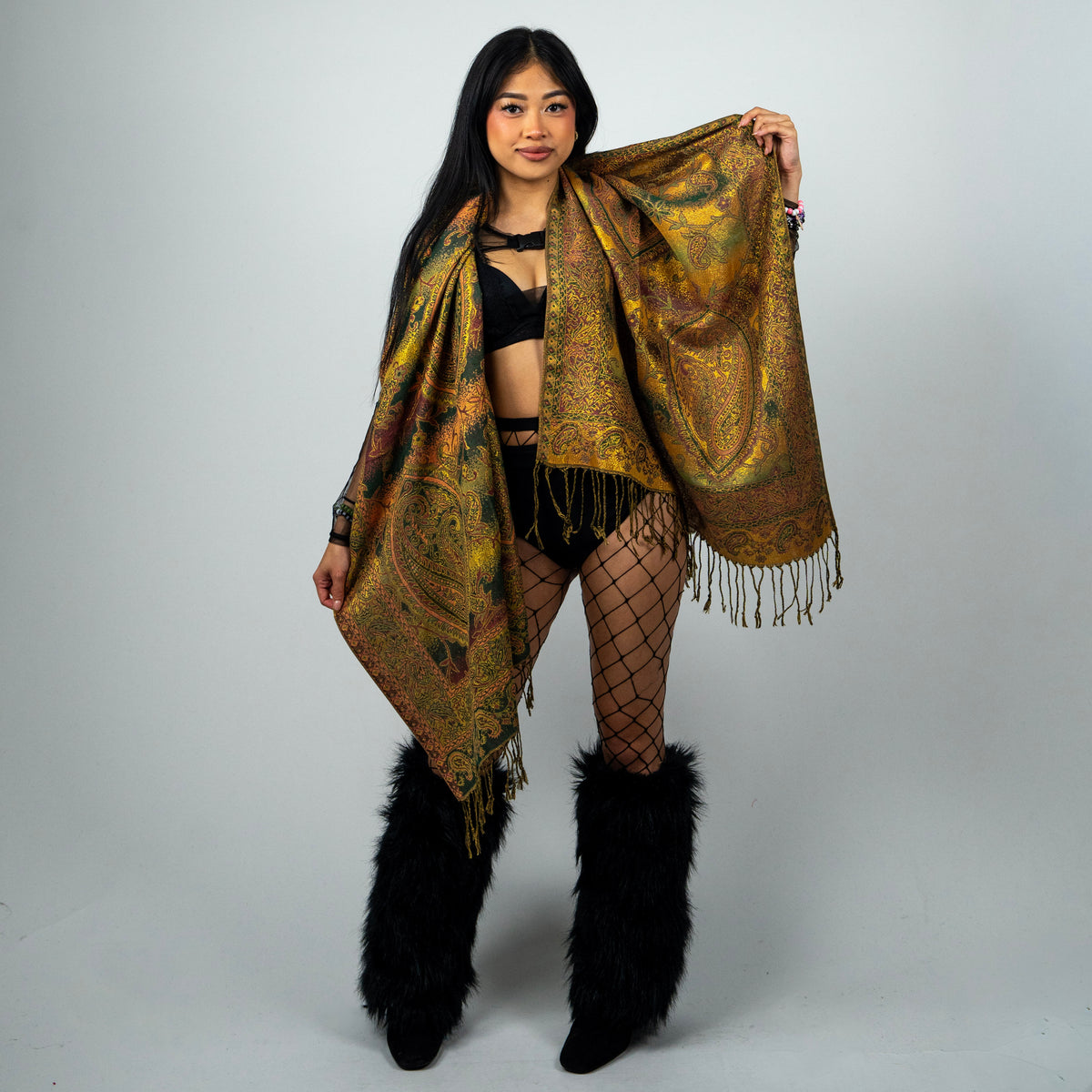 Electric Eden Rave Pashmina Scarf