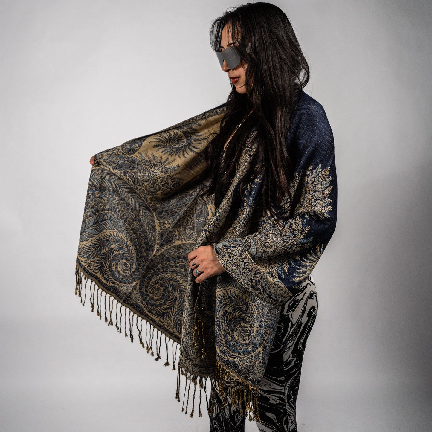 Golden Fern Rave Pashmina