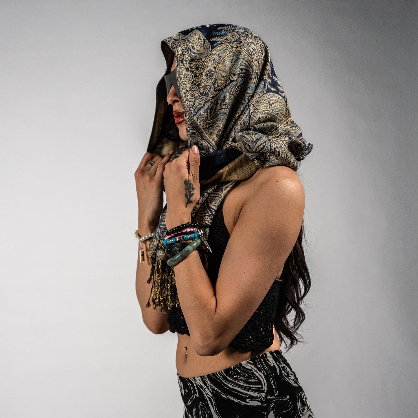 Golden Fern Rave Pashmina