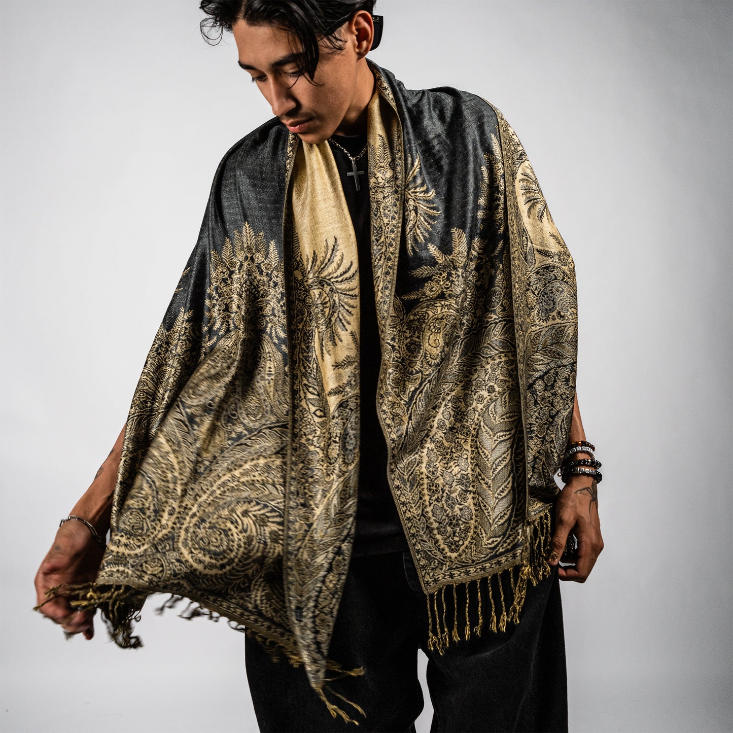 Golden Fern Rave Pashmina