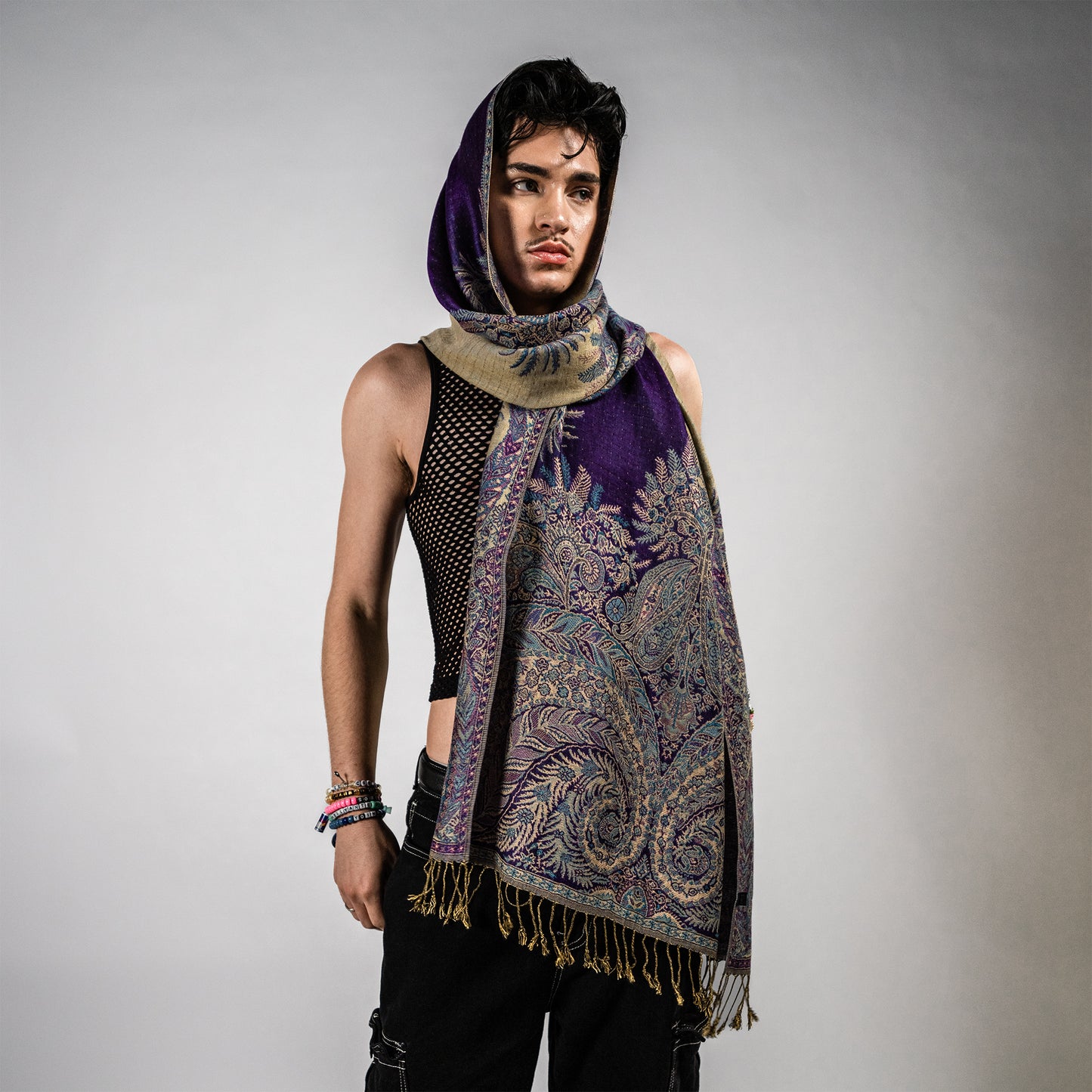 Golden Fern Rave Pashmina
