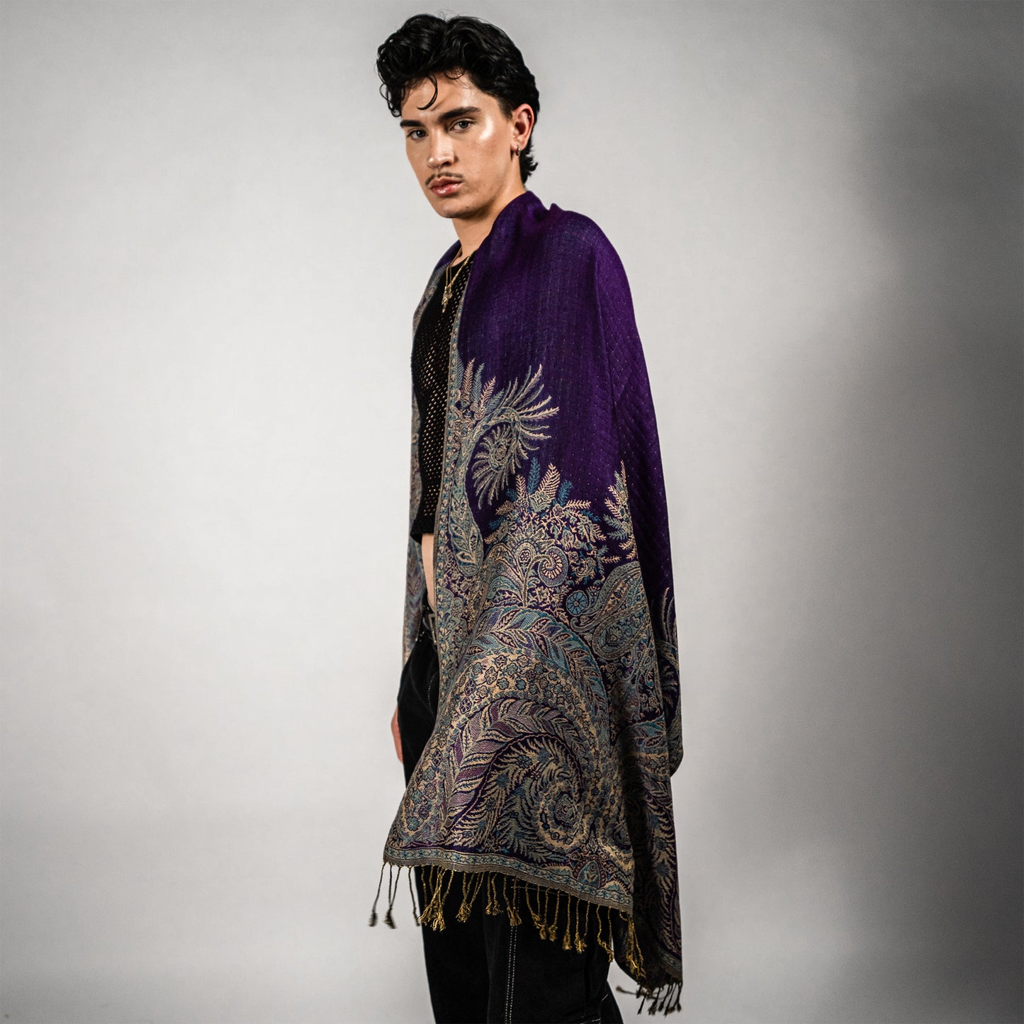 Golden Fern Rave Pashmina
