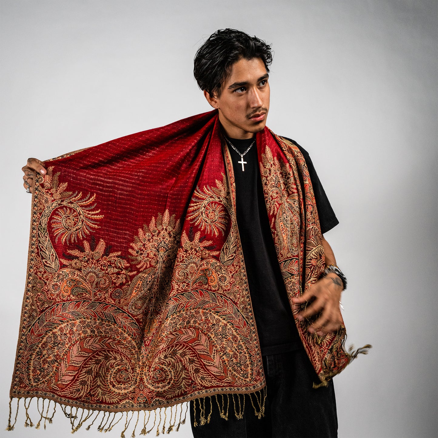 Golden Fern Rave Pashmina