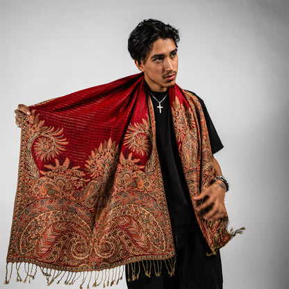Golden Fern Rave Pashmina