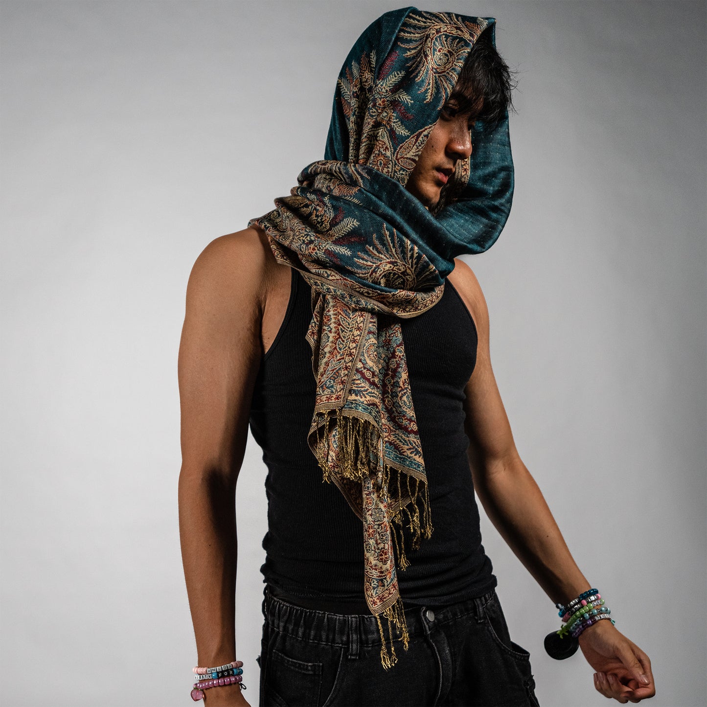 Golden Fern Rave Pashmina