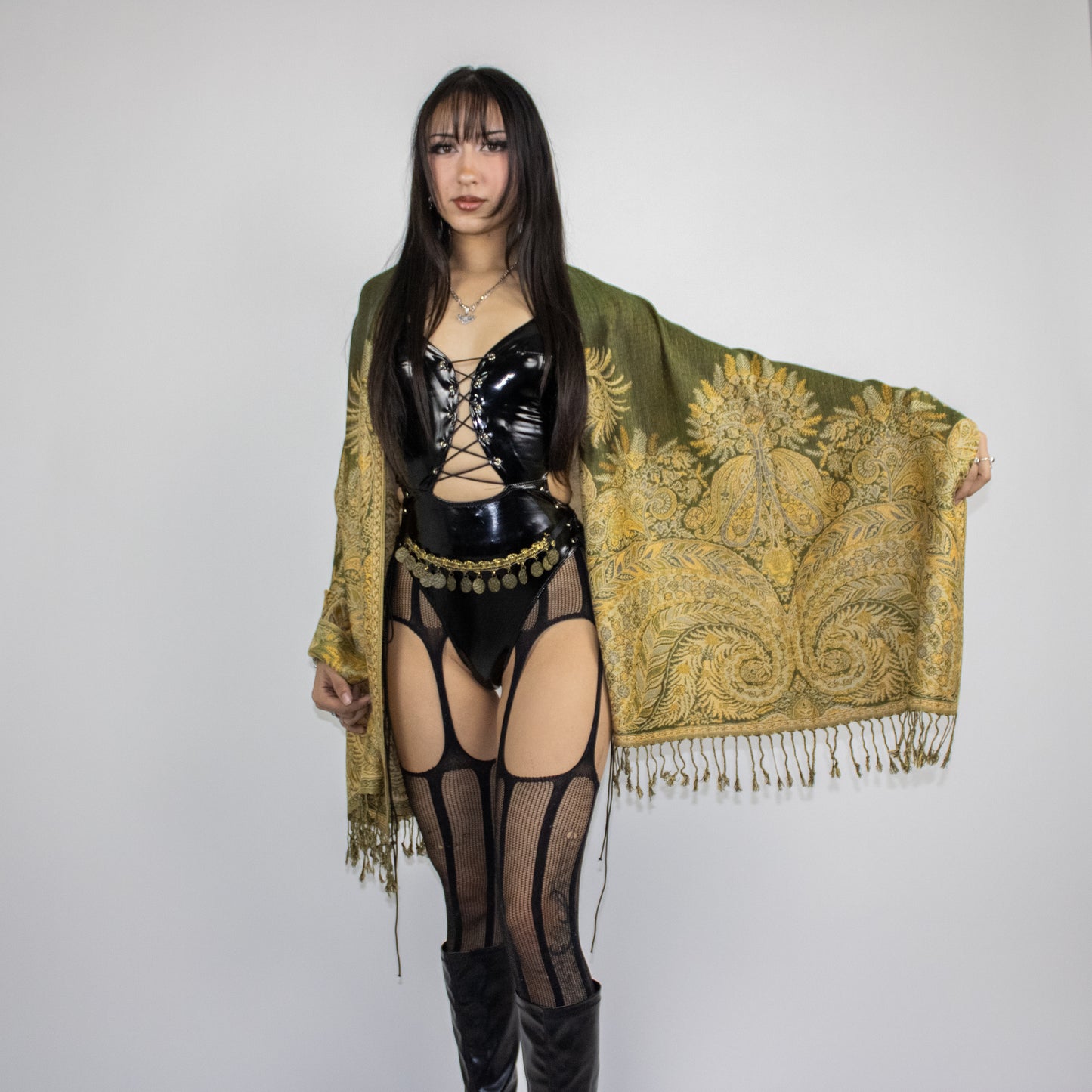 Golden Fern Rave Pashmina