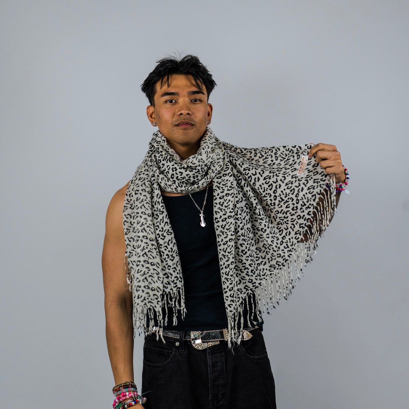 Leopard Rave Pashmina Scarf