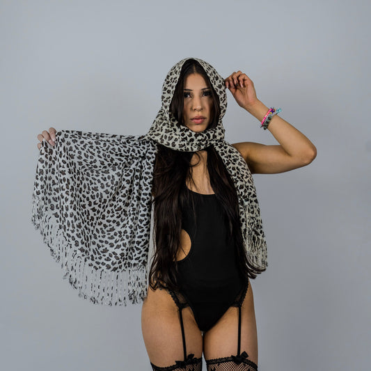 Leopard Rave Pashmina Scarf