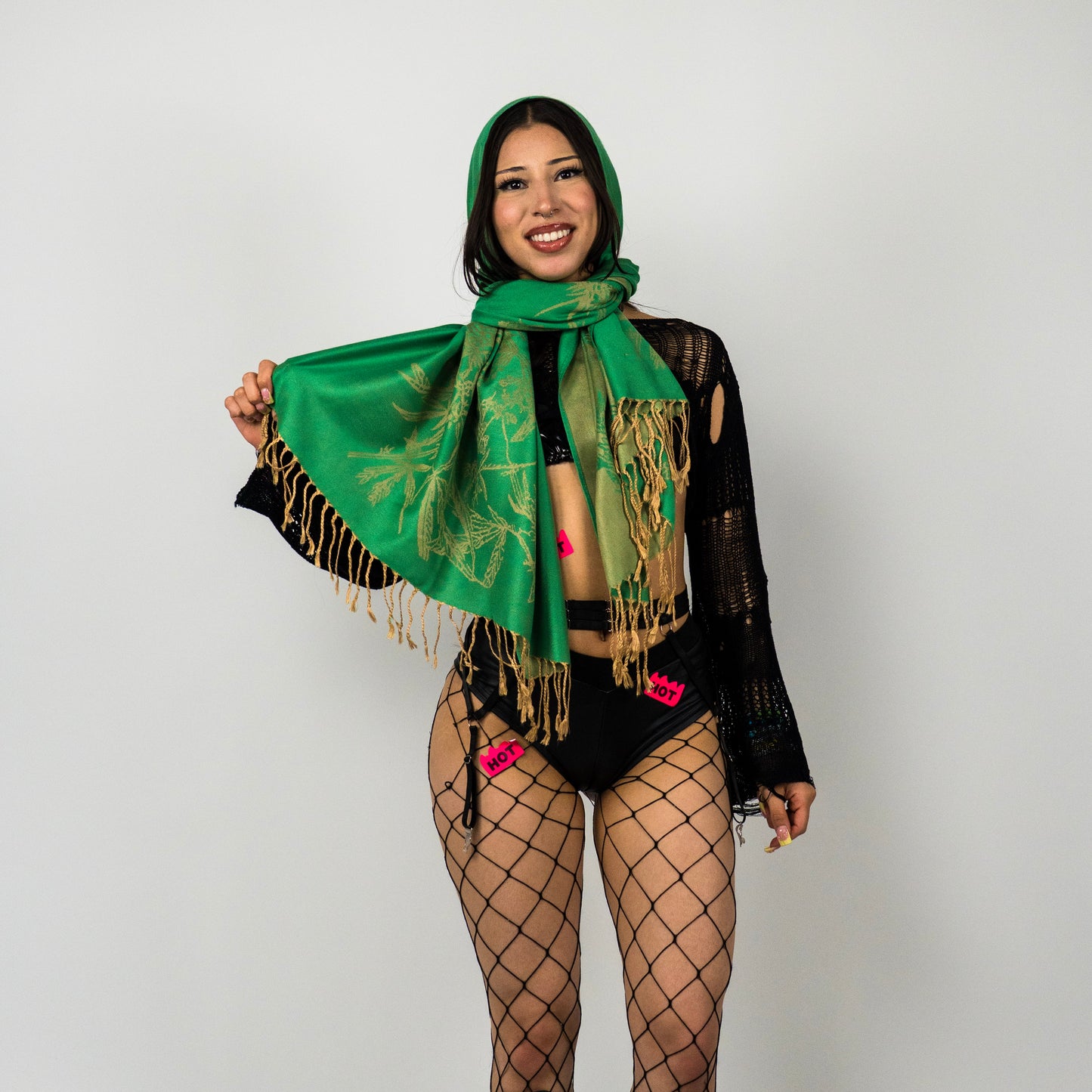 Marijuana Rave Pashmina Scarf