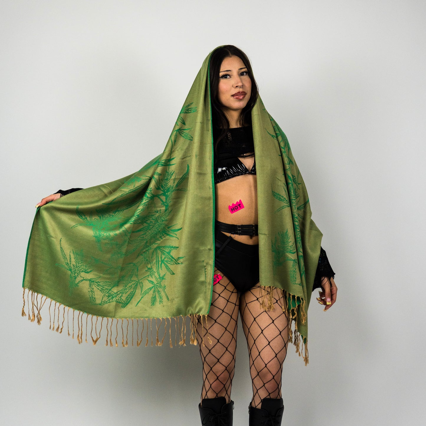 Marijuana Rave Pashmina Scarf