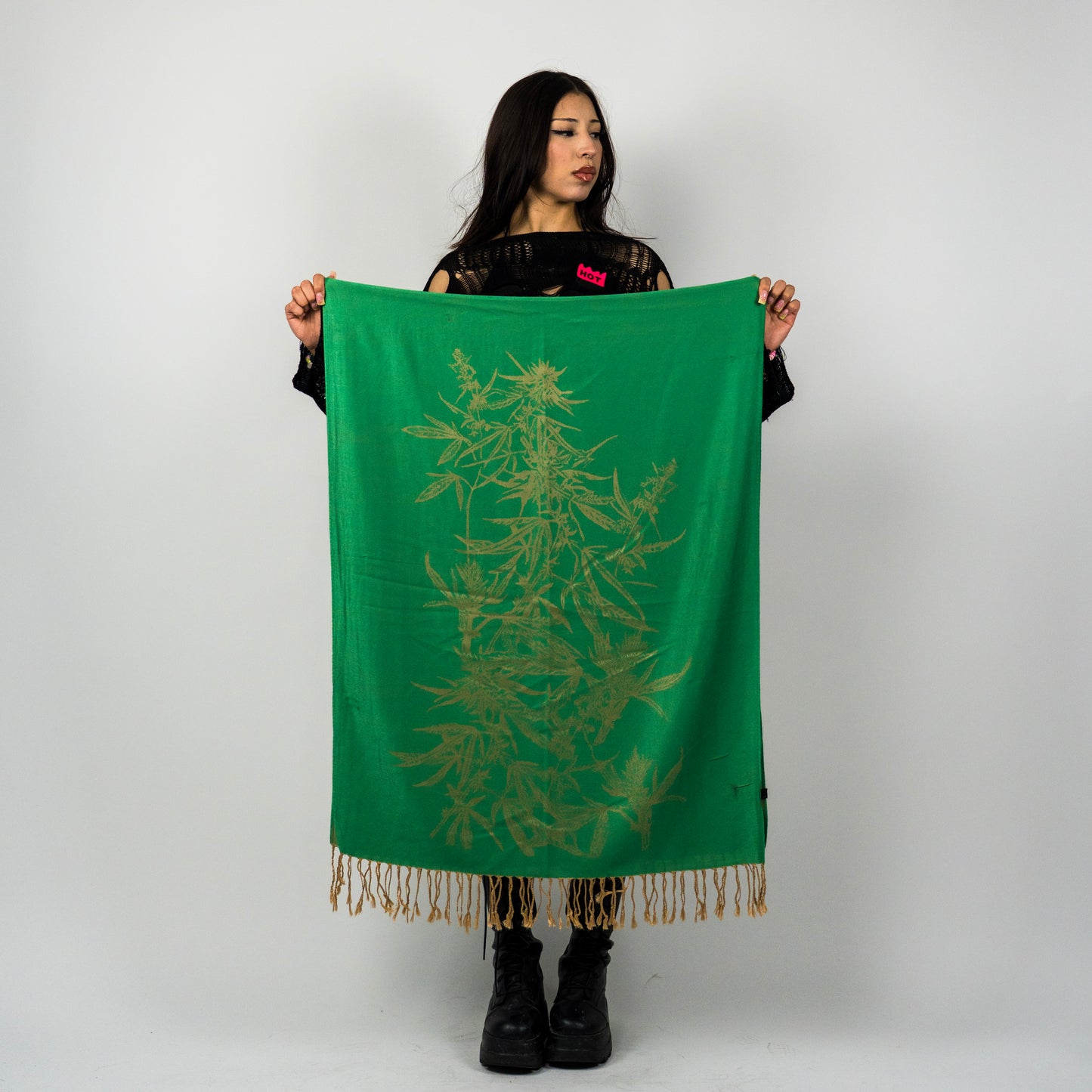 Marijuana Rave Pashmina Scarf