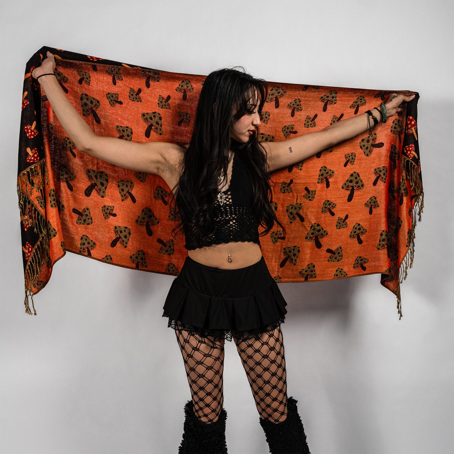 Mushroom Rave Pashmina