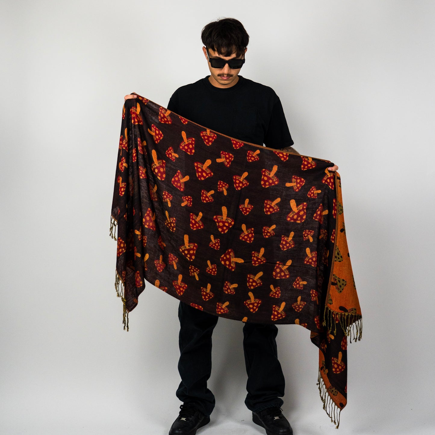 Mushroom Rave Pashmina Scarf