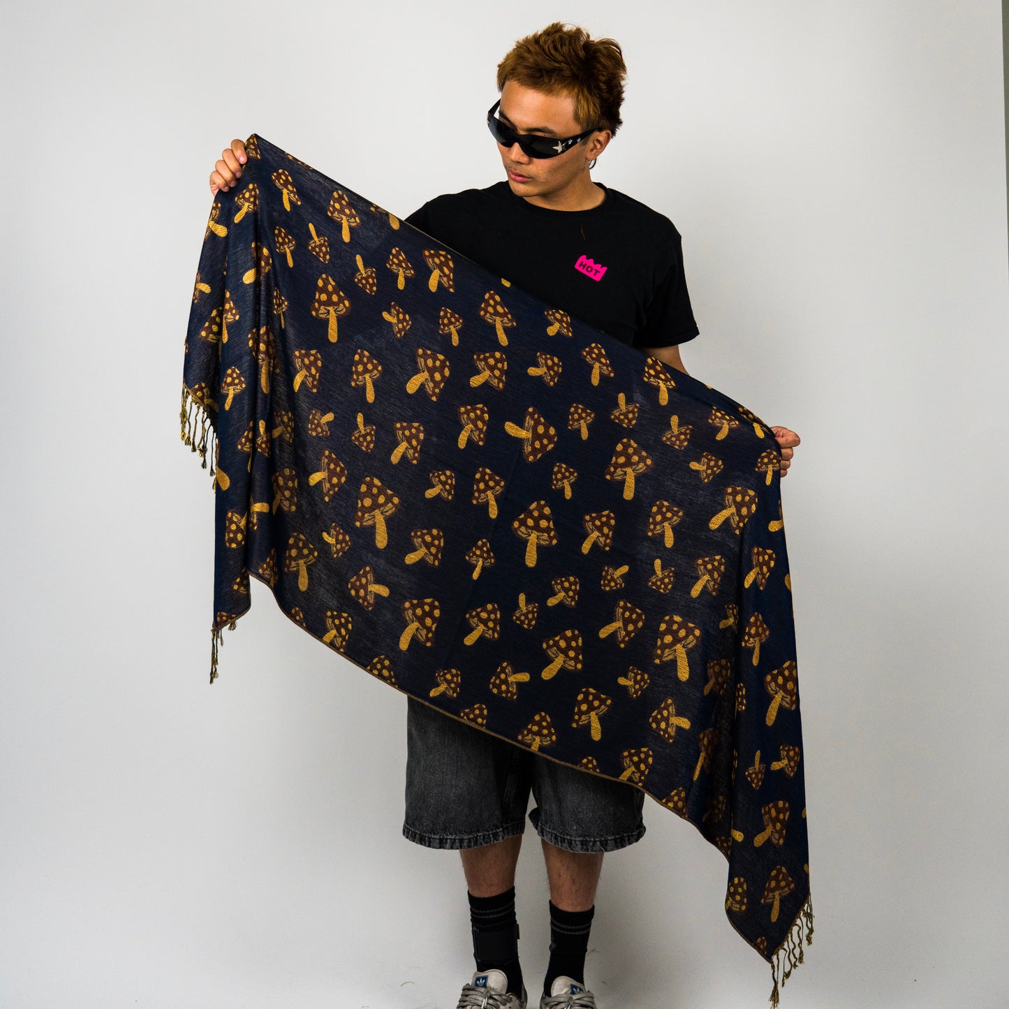 Mushroom Rave Pashmina Scarf