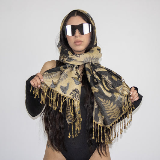 Mystical Mushroom Rave Pashmina