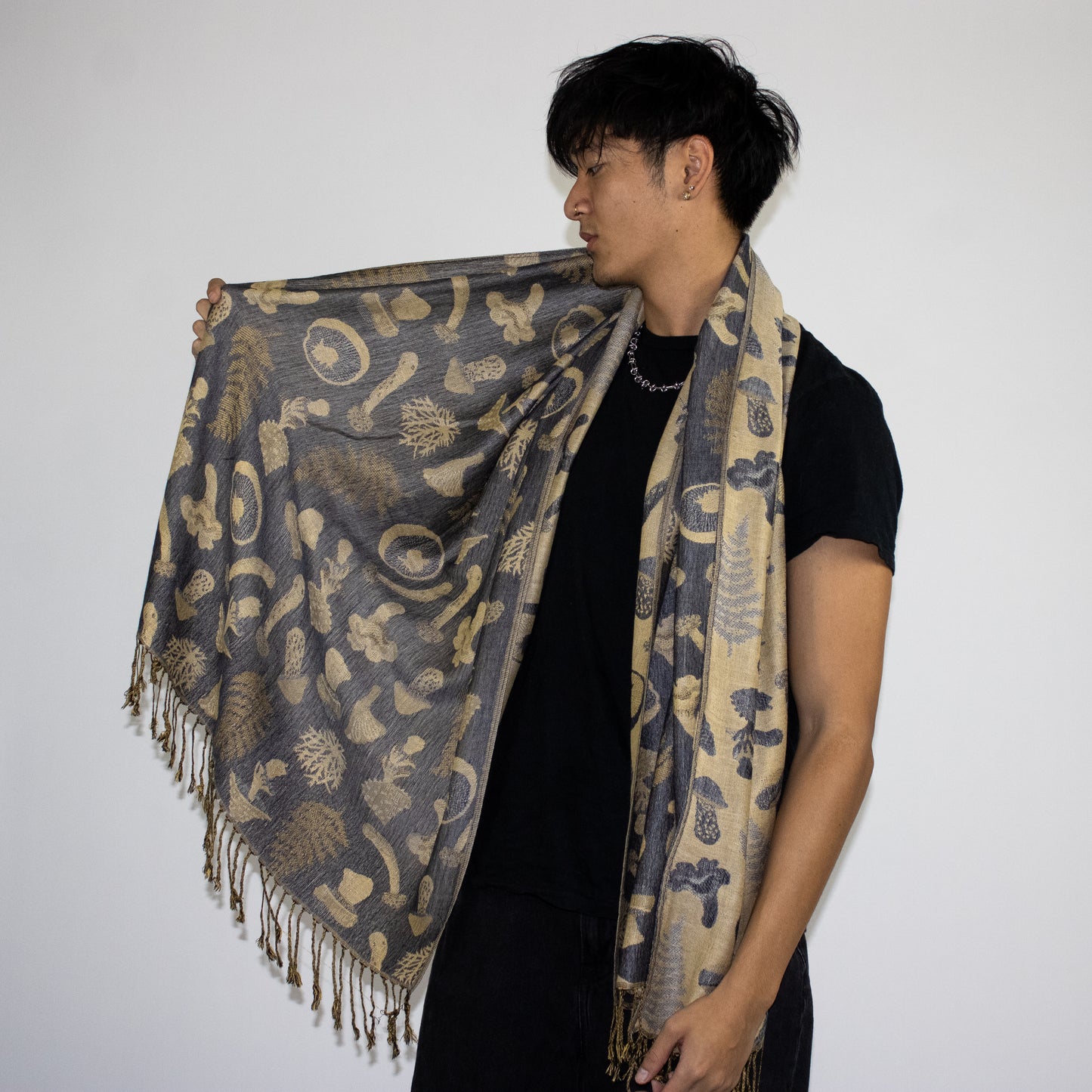 Mystical Mushroom Rave Pashmina
