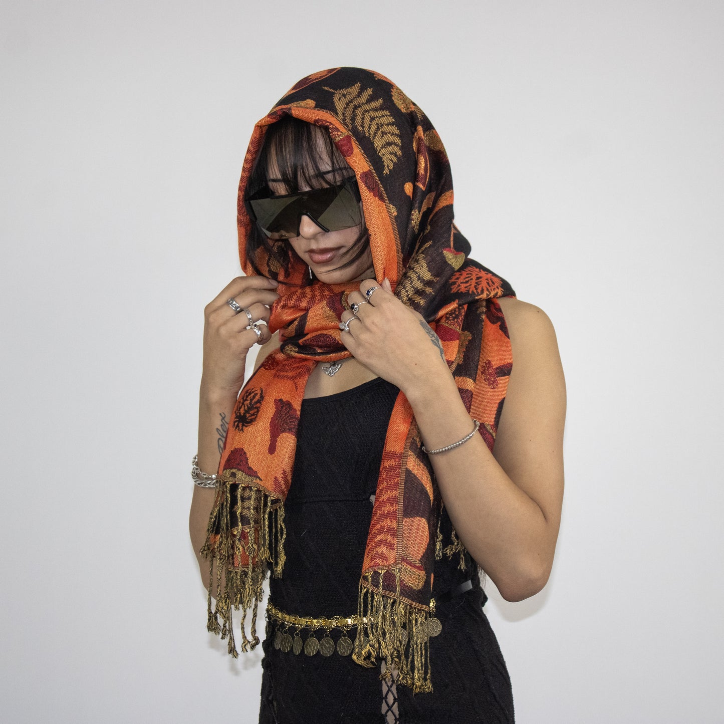 Mystical Mushroom Rave Pashmina