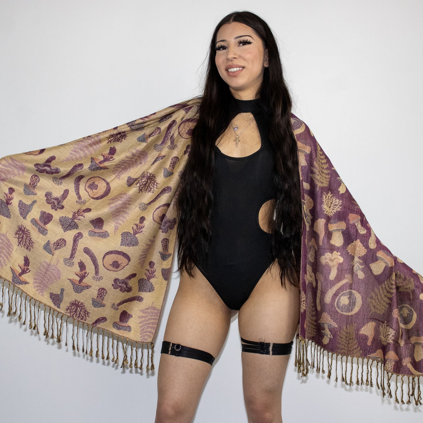 Mystical Mushroom Rave Pashmina