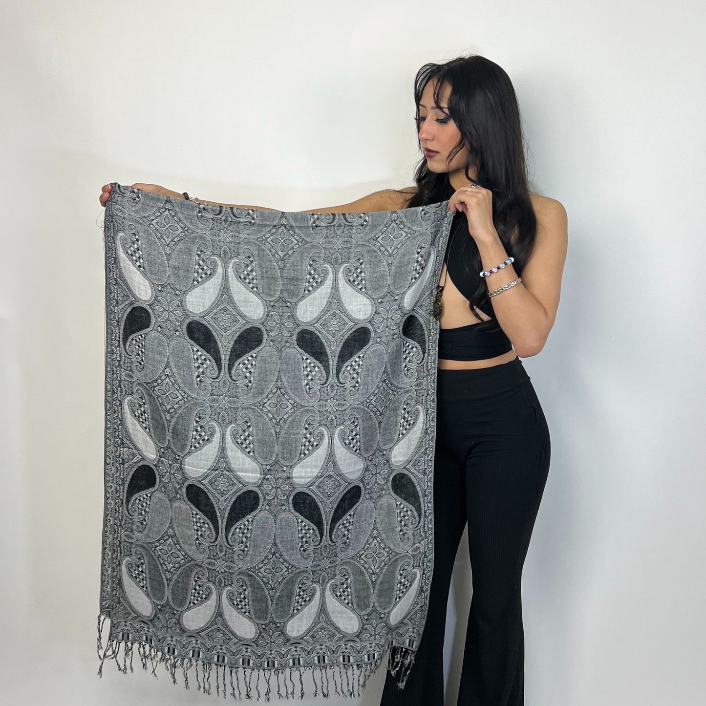 Phantom Drip Rave Pashmina