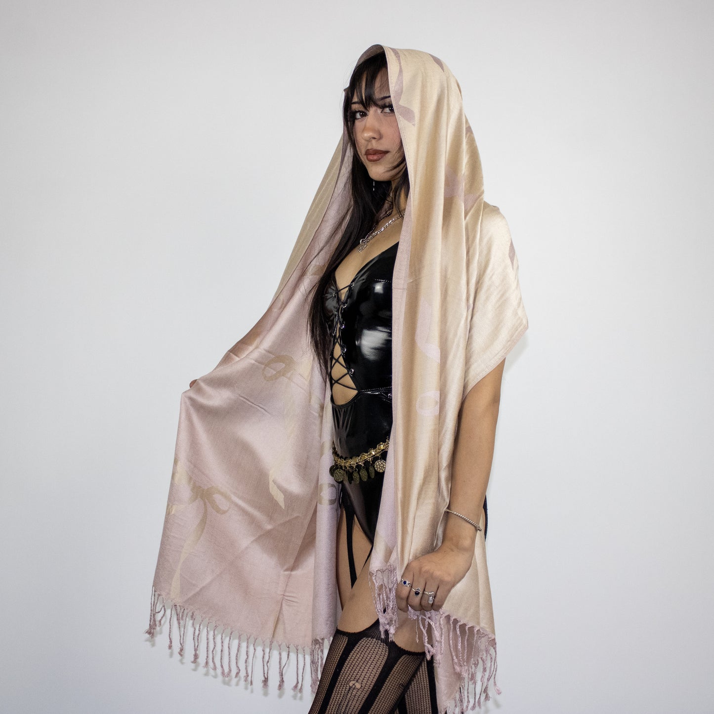 Ribbon Bow Rave Pashmina