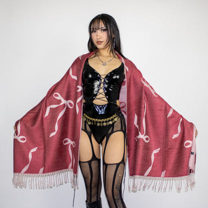 Ribbon Bow Rave Pashmina