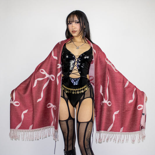 Ribbon Bow Rave Pashmina