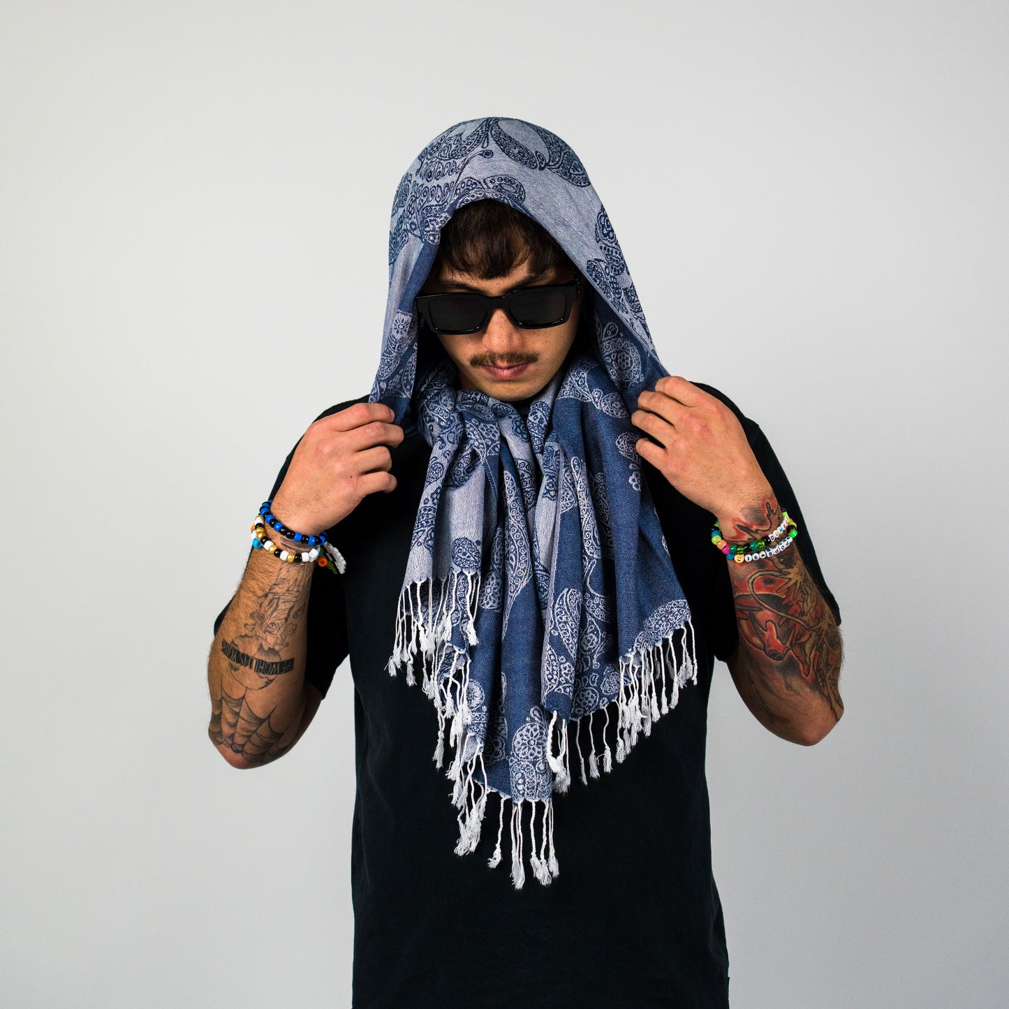 Skull Rave Pashmina Scarf
