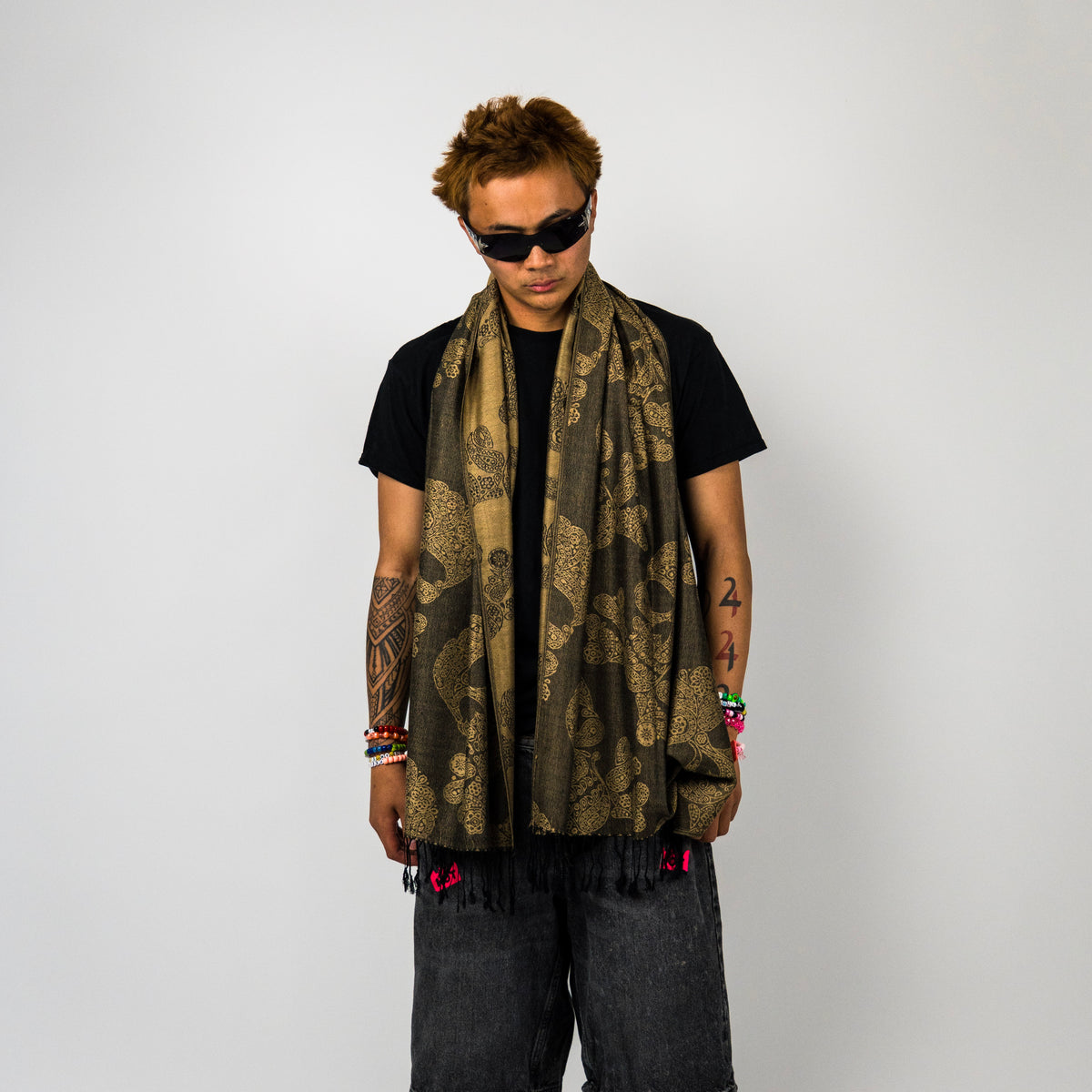 Paash Rave Skull Rave Pashmina Scarf – Pash Plug