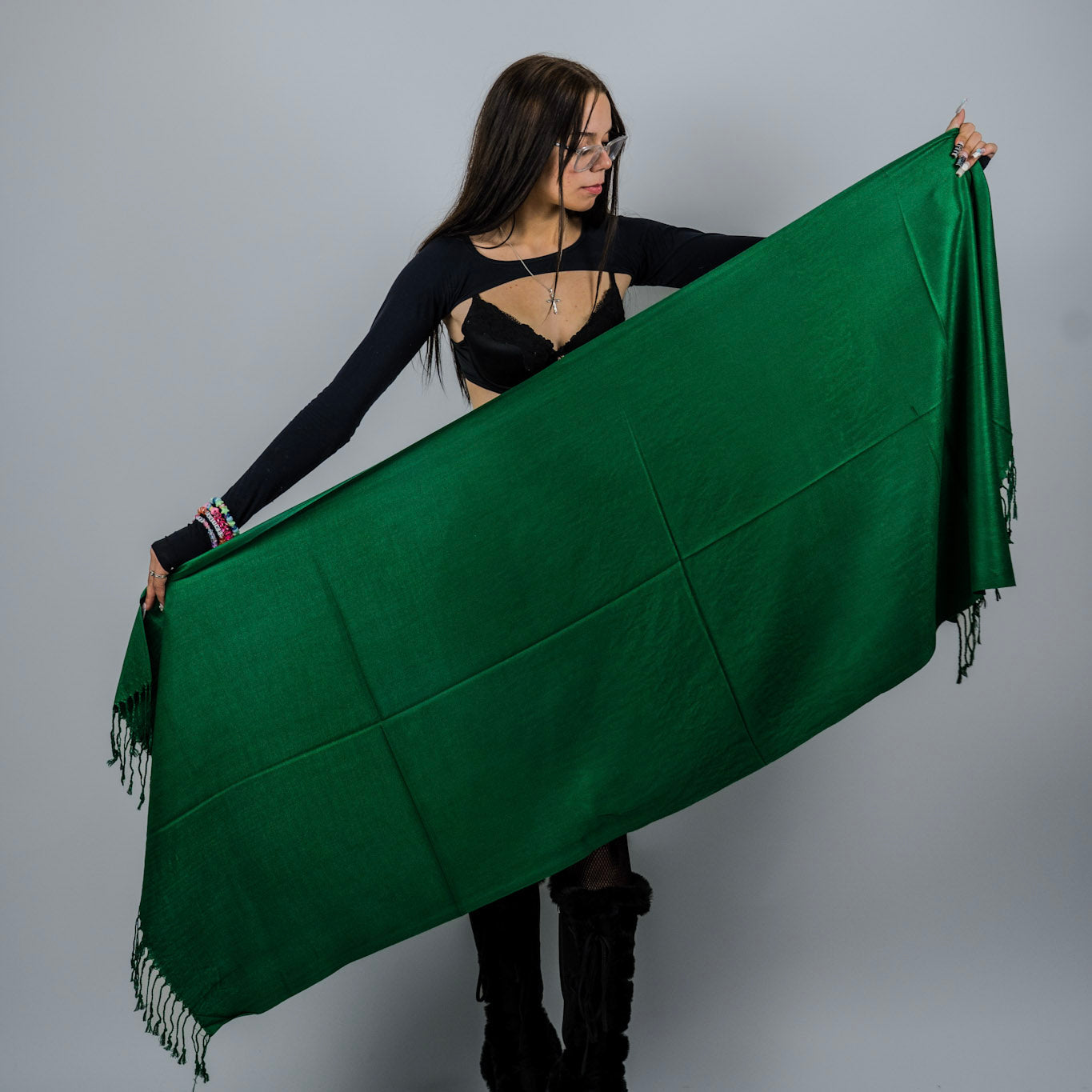 Classic Solid Rave Pashmina Scarf