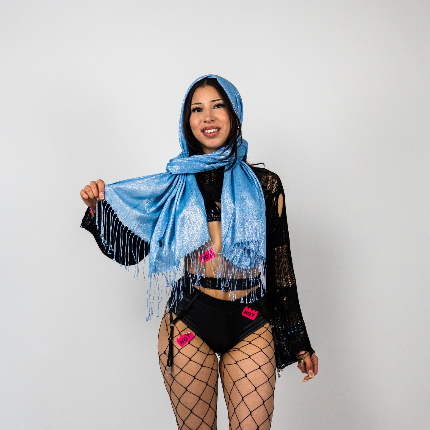 Sparkly Rave Pashmina Scarf
