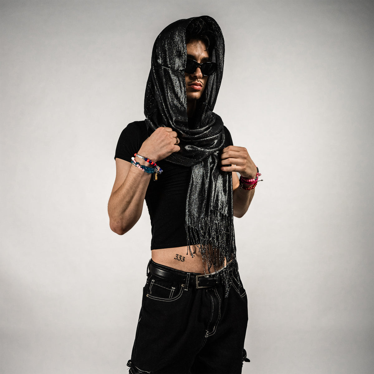Paash Rave Sparkly Rave Pashmina Scarf – Pash Plug