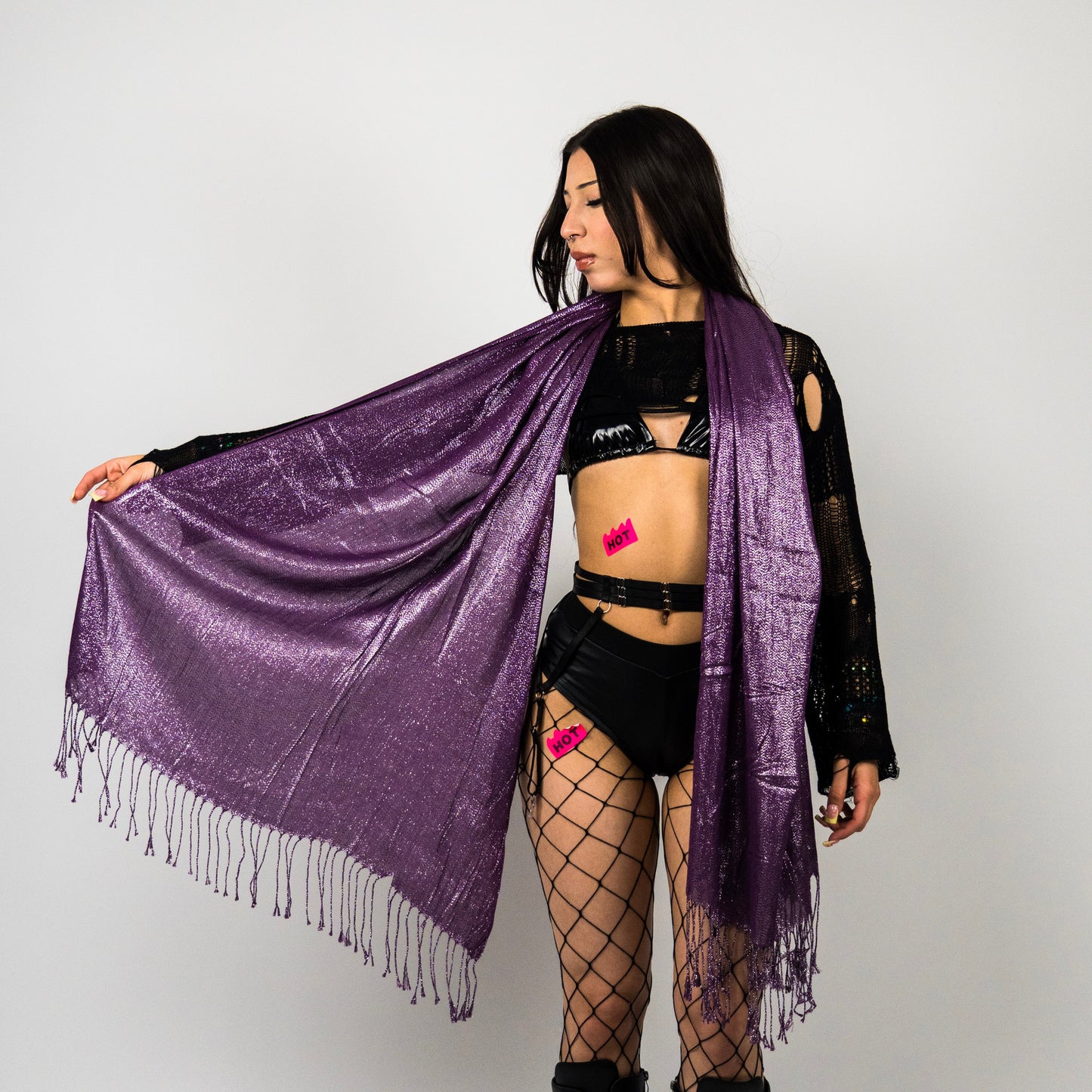 Sparkly Rave Pashmina Scarf