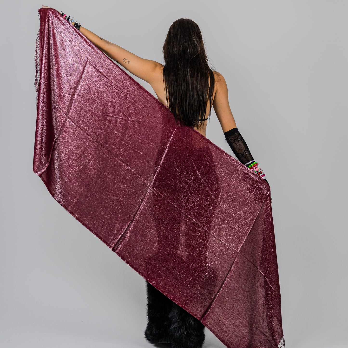 Sparkly Rave Pashmina Scarf
