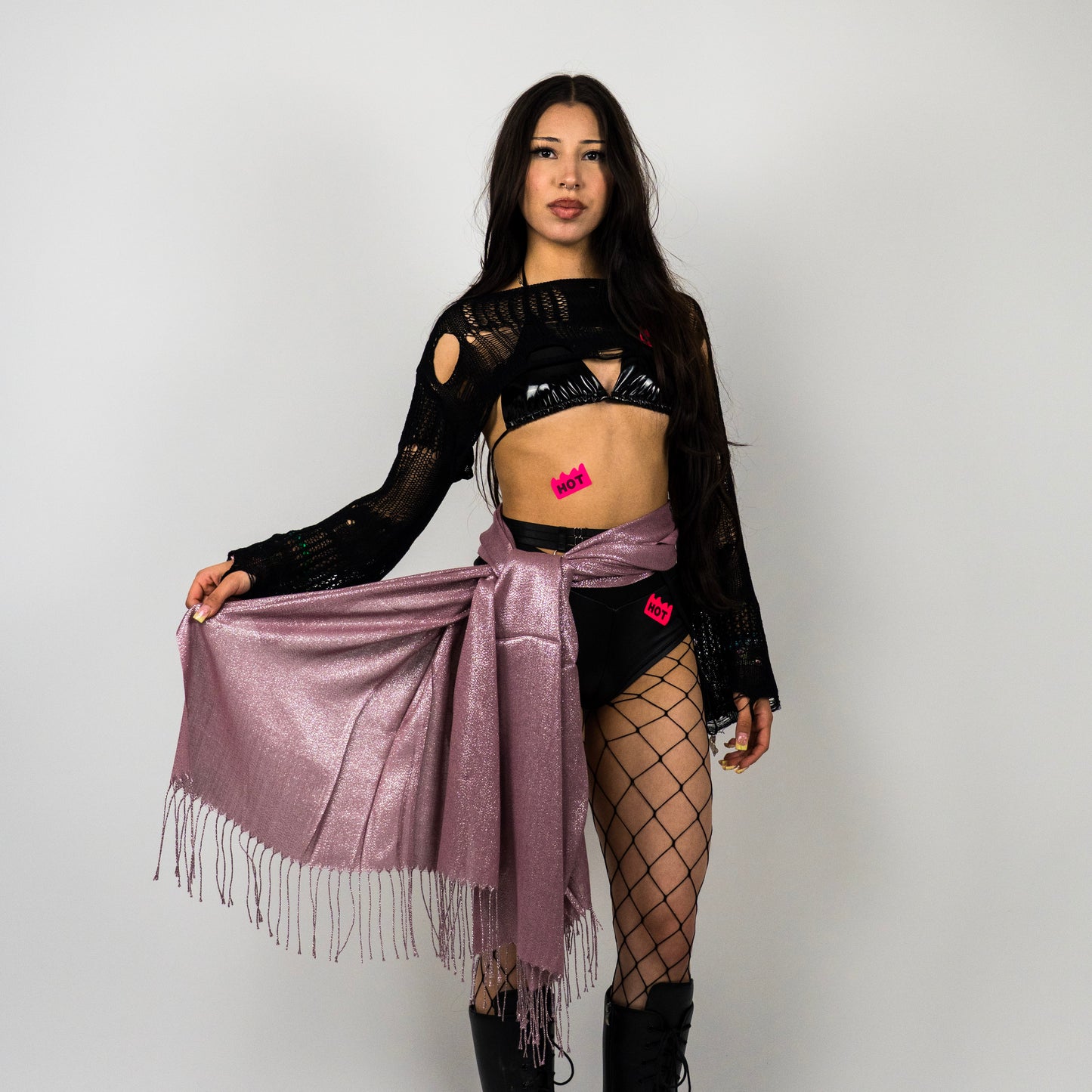 Sparkly Rave Pashmina Scarf