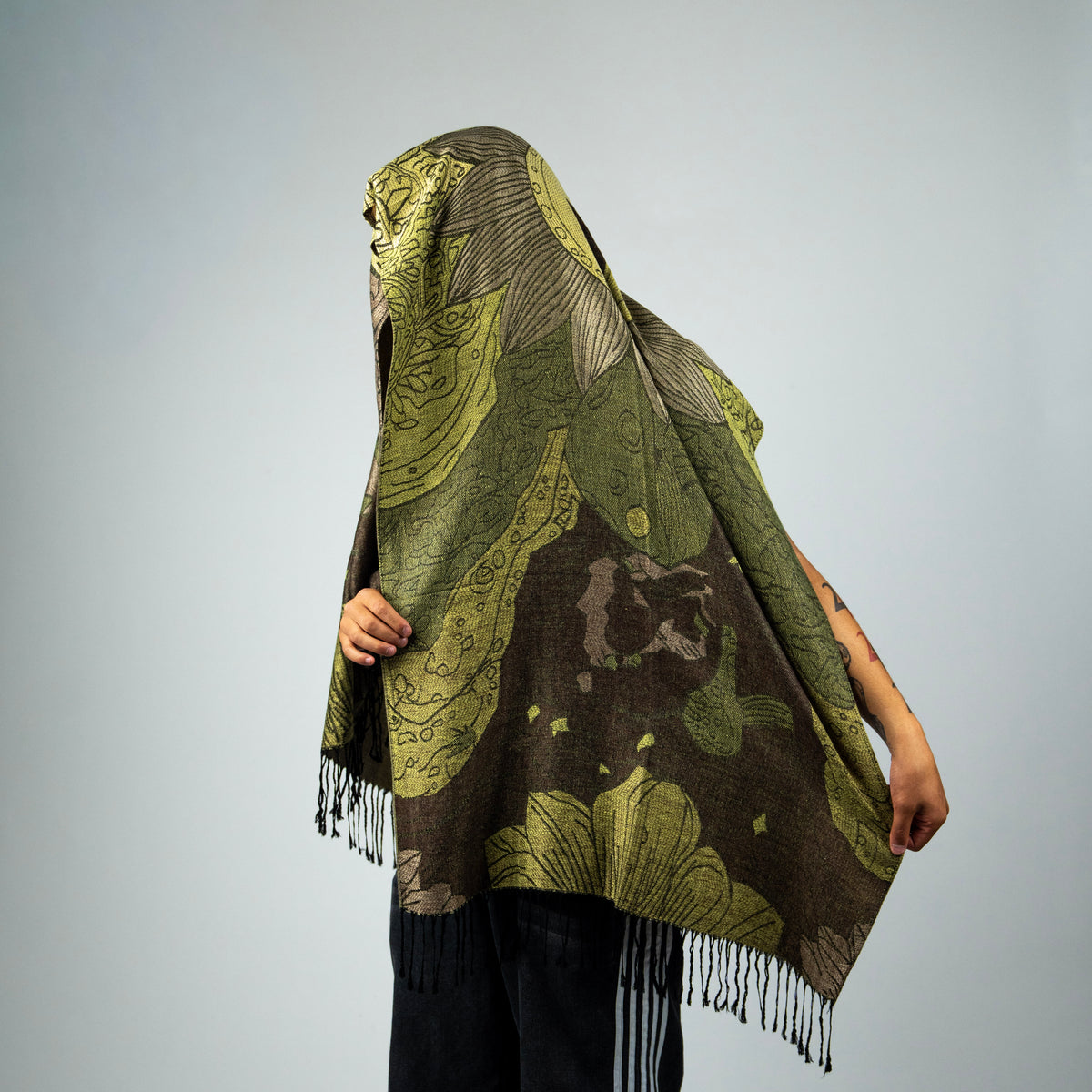 Sunflower Rave Pashmina Scarf
