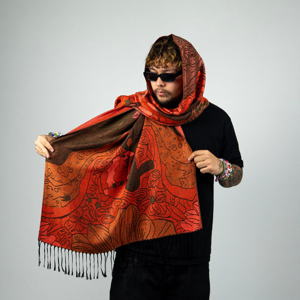 Sunflower Rave Pashmina Scarf