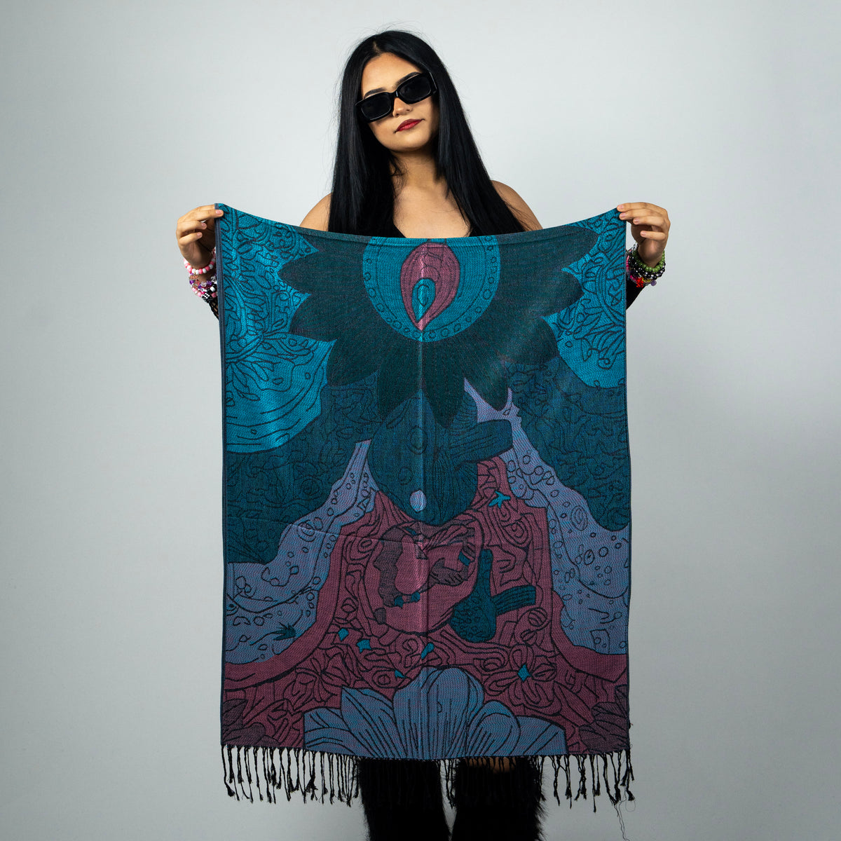 Sunflower Rave Pashmina Scarf