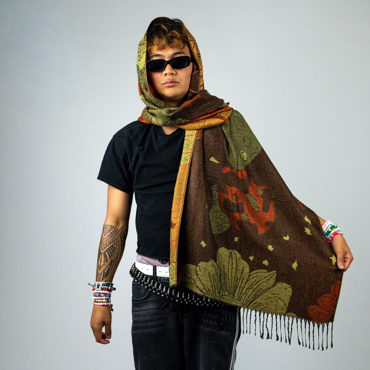 Sunflower Rave Pashmina Scarf
