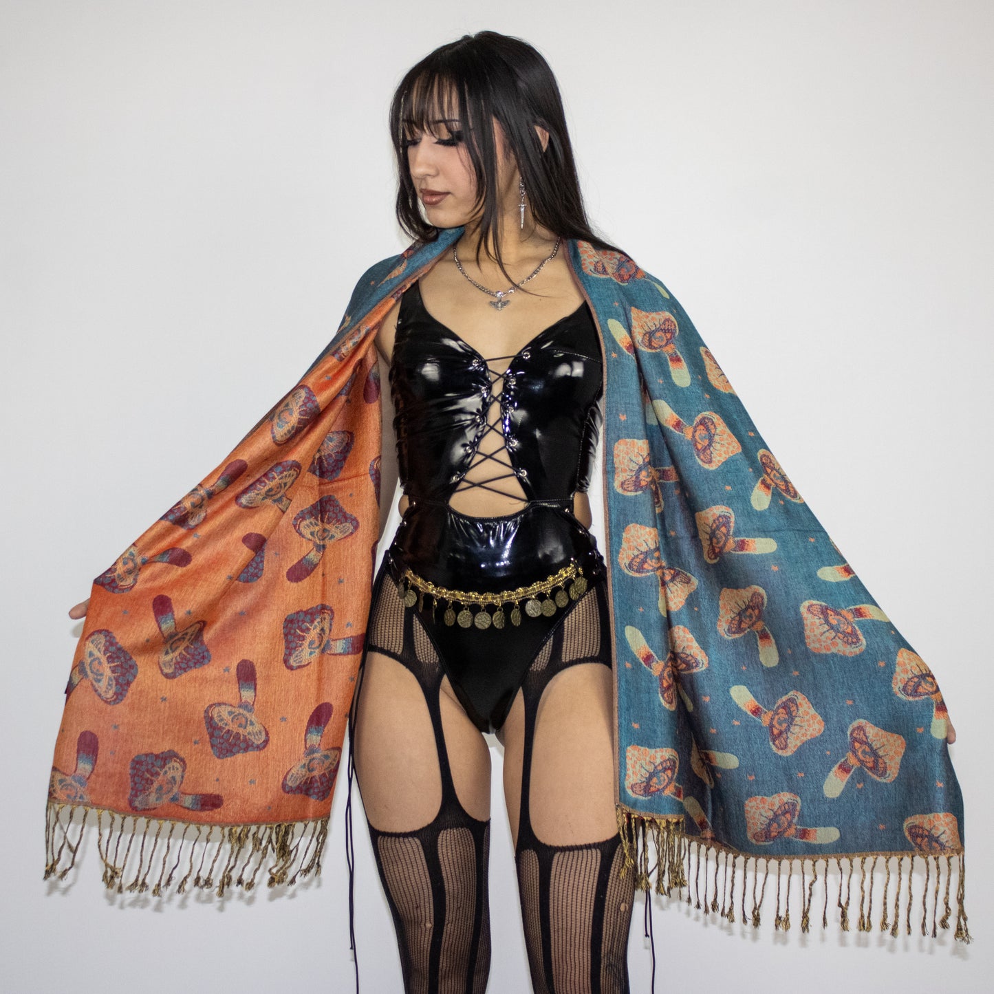Third Eye Mushroom Rave Pashmina