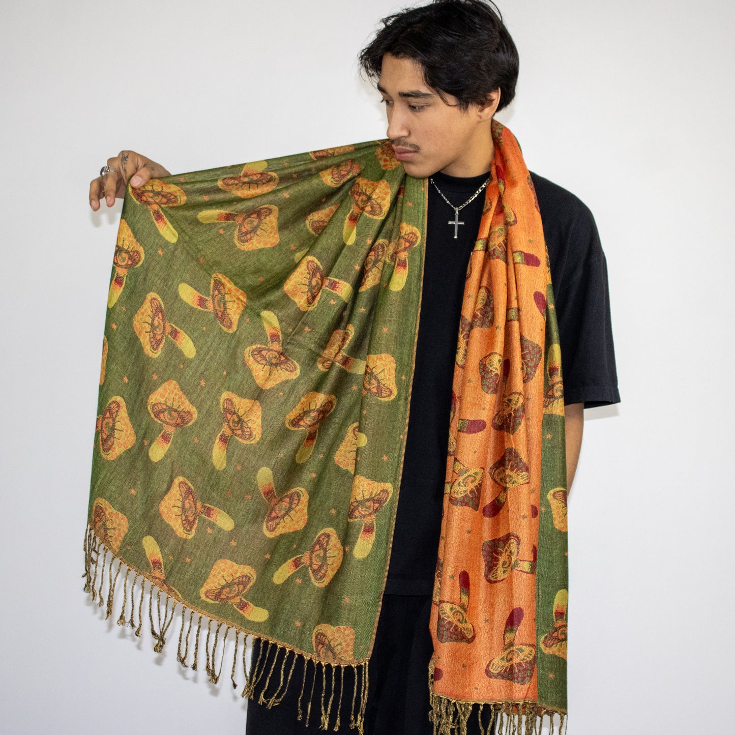 Third Eye Mushroom Rave Pashmina